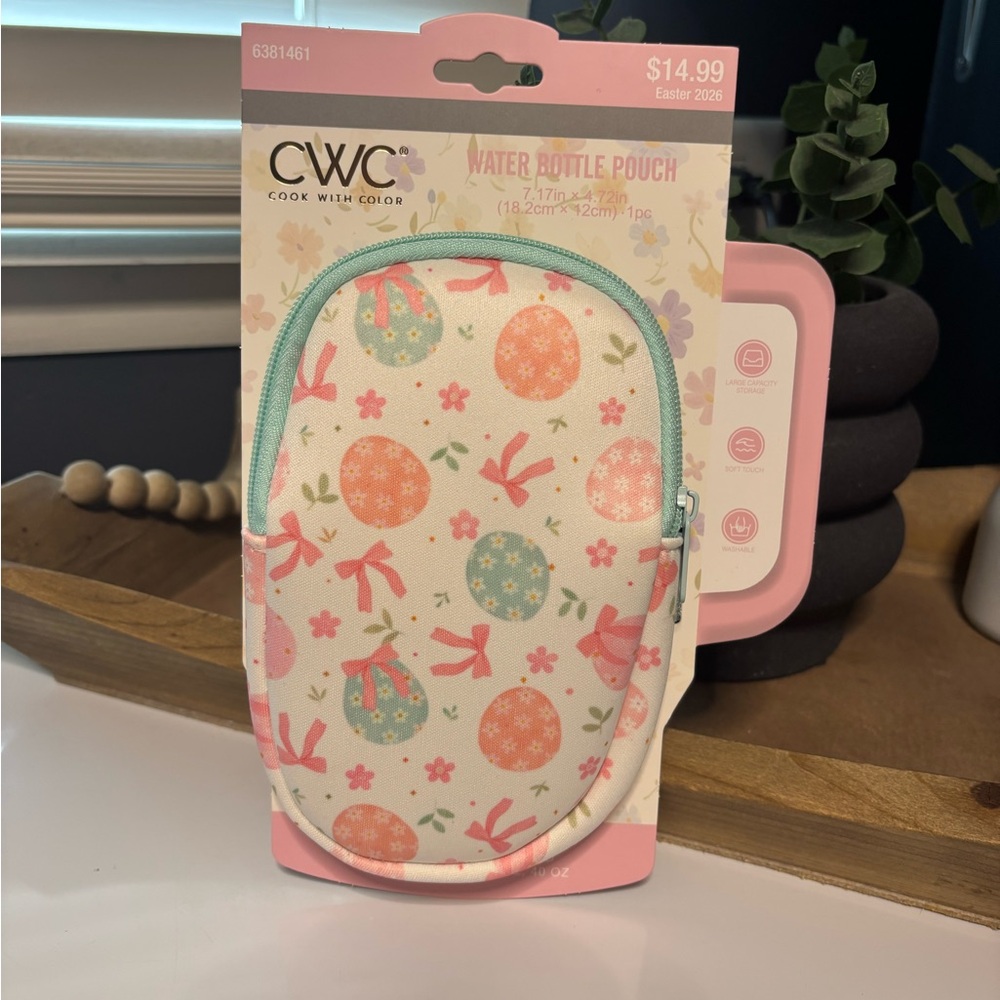 CWC Water Bottle Pouch - Pink Easter Print